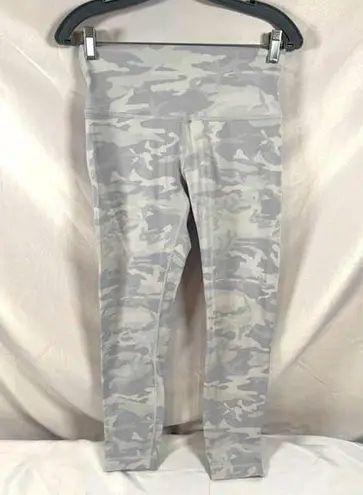 Lululemon  Leggings Womens Wunder Under HR Tight Camo White Yoga Size 8