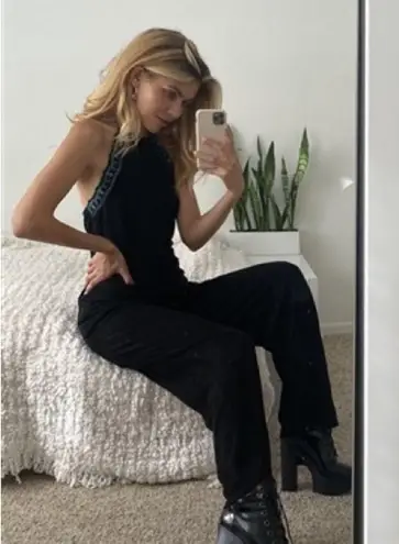 Sugar Lips Black Open Back Jumpsuit  open back - Image 4