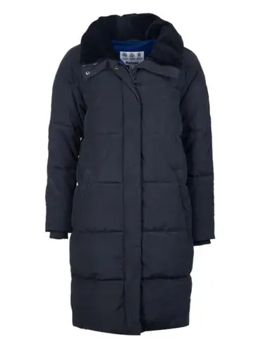 Barbour Leck Water Resistant Baffle Navy Quilted Coat Size US/12