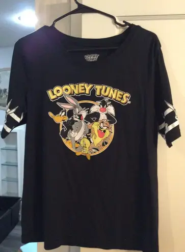 Looney Tunes XXL Jersey Tee Black Tweety Bugs Daffy Taz Sylvestor