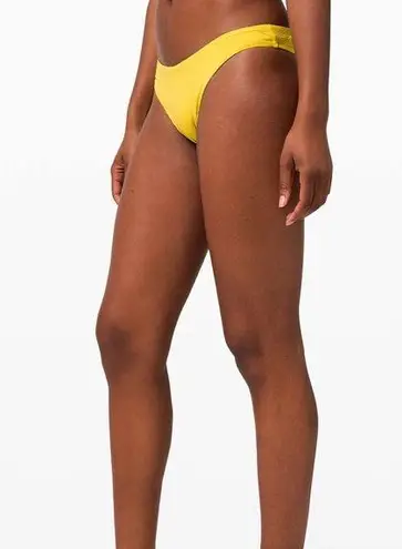 Lululemon Drifting Tides Skimpy Bottom Yellow Size XL