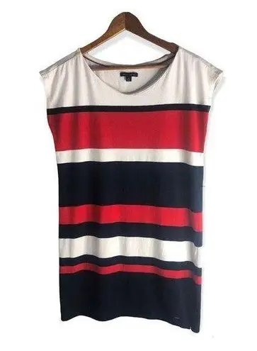 Tommy Hilfiger  Cotton Oversized Stripe Short Sleeve T-shirt Dress