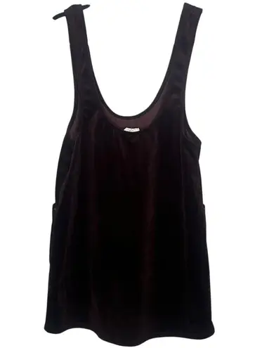 Sage The Label Birkin Wine Velvet Jumper Mini Dress Women’s Size M Pockets