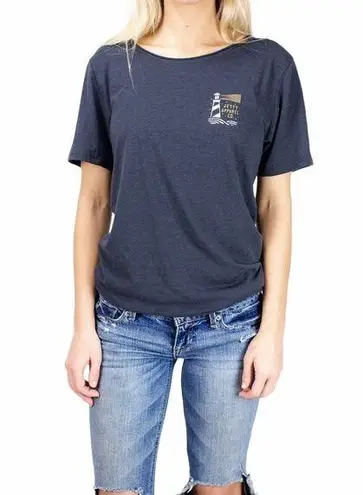 new Jetty ☀︎︎ Super Soft Skullhouse Surfer Tee T Shirt☀︎︎ Oxblood Purple Size XL