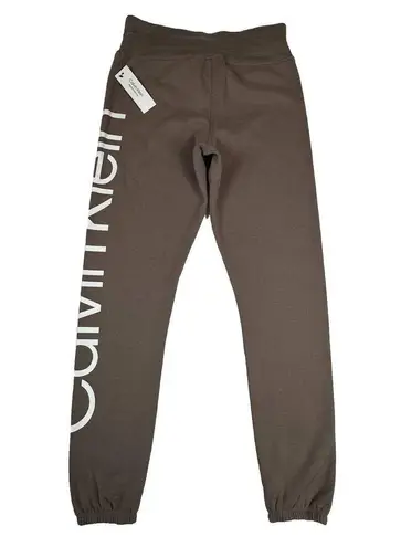 Calvin Klein  Performance Sweatpants Fleece Joggers Size XS Beige Brown