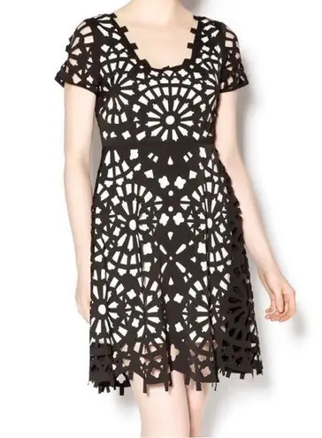 Gracia Laser Cut Women's Black Dress Size M