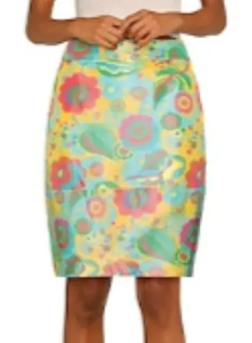 Marni floral a line skirt multicolor size 6 Green