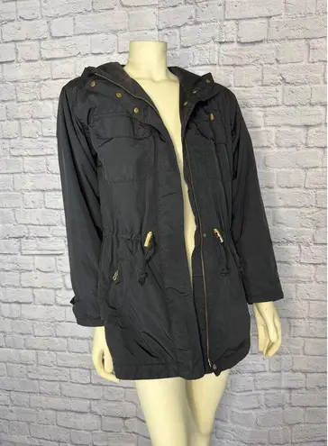 Vintage BOGNER Hooded black ladies ski jacket size medium