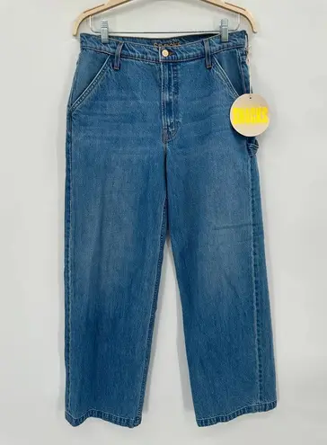 Mother Snacks! The Fun Dip Utility Puddle Wide Leg Jeans in Nothing Else Like It Size 28