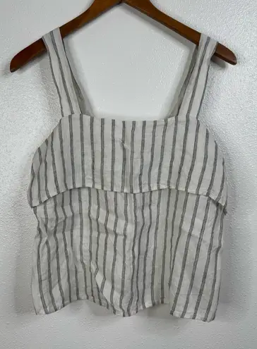 Quince  Linen Striped Tank Top Size Small - Image 1