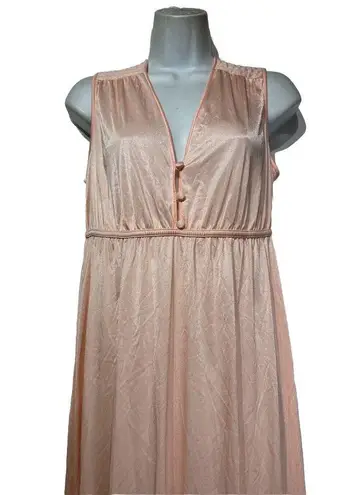 Vassarette vintage long maxi sleeveless nightgown size S