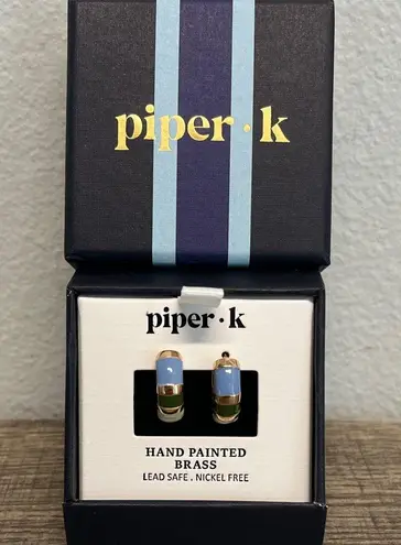 Piper K | Color Block Hoop Earrings
