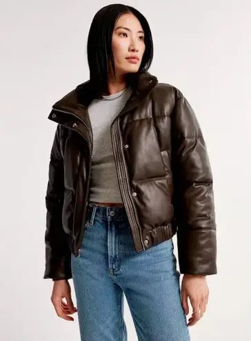 Abercrombie & Fitch  vegan leather jacket