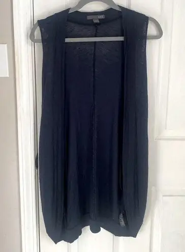 Xxi Lightweight Sleeveless Cardigan in Navy