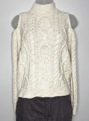 River Island Cable Knit Cold Shoulder Sweater
