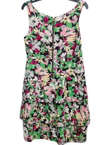 Moulinette Soeurs Anthony Akebia Sleeveless Green Floral Hawaiian Flowers Theme