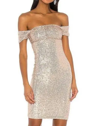 Majorelle NWT revolve Lagos champagne sequin dress size small