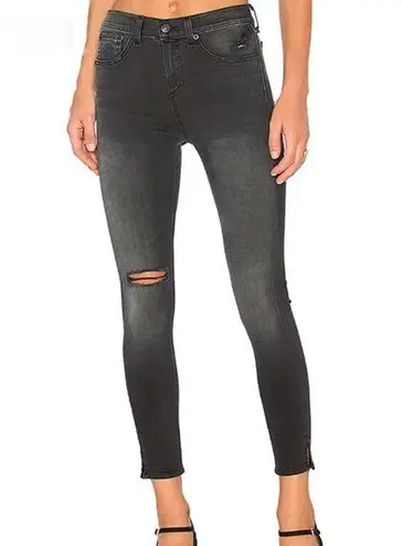 Rag and Bone  Women’s 10 Inch Capri in Steele Black Wash size 28