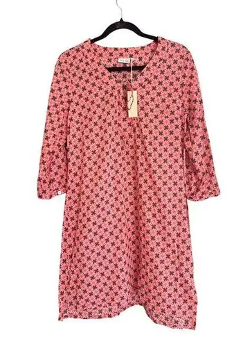 Ellie Kai Pink Brown Geometric Pattern Cover