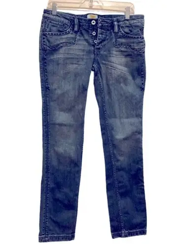 Antik Denim Y2K EMBROIDERED BLUE JEAN PANTS 30