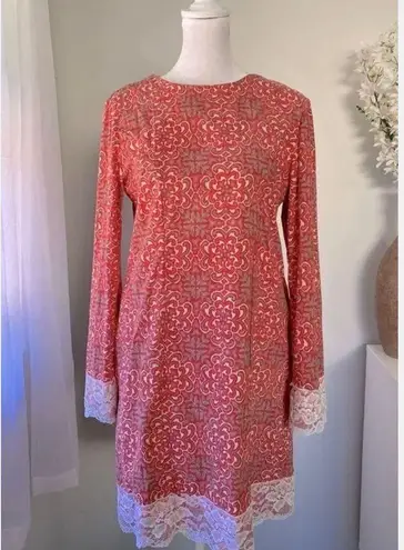 Handmade Darling Vintage Homemade Dress W Lace Trim Sz M Or L (?) 60’s 70’s
