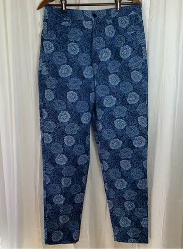 Talbots  Floral Stretch 5 Pocket Straight Leg Jeans Size 10 New without Tags