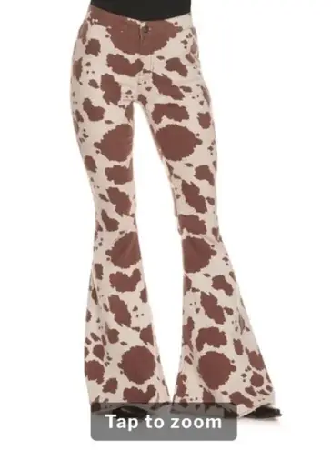 Altar'd State Flare Cowprint Jeans