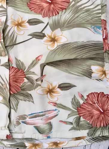 Big Dogs Sleeveless Hawaiian Tropical Top