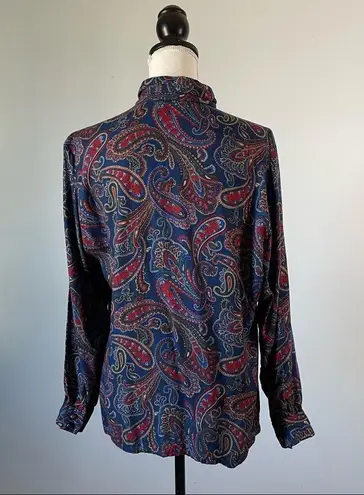 Pendleton | Paisley Button Down Blouse Sz 12