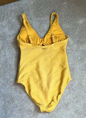 Sea Level Swim V Neck Sunflower Yellow One Piece Size 6