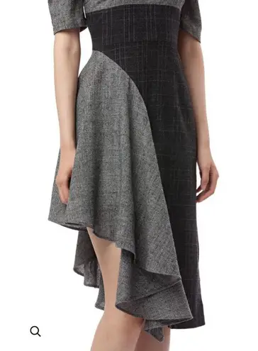 Amur Dress Women 0 Grey Black Uma Wool Blend Dark Academia RTR MSRP:$230