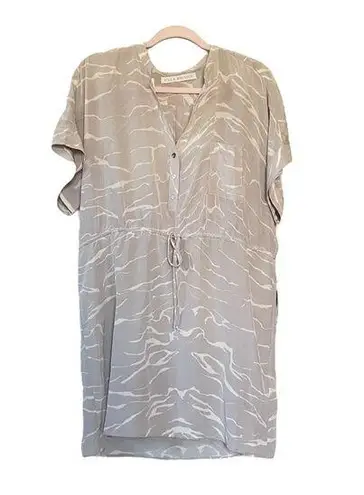 Ulla Johnson  Silk Tie Waist Short Sleeve Dress