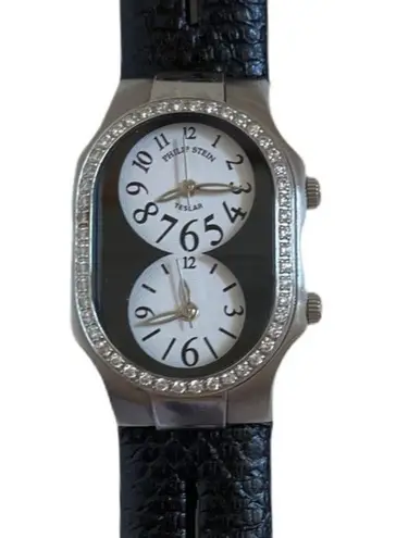 Philip Stein Diamond Teslar Watch w/extra strap