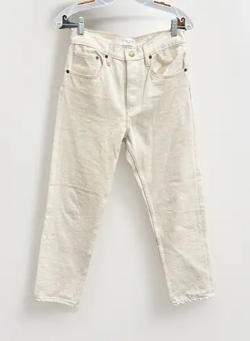 Still Here Tate Jeans Rainbow Cloud Jeans in Cream Bone Size 26