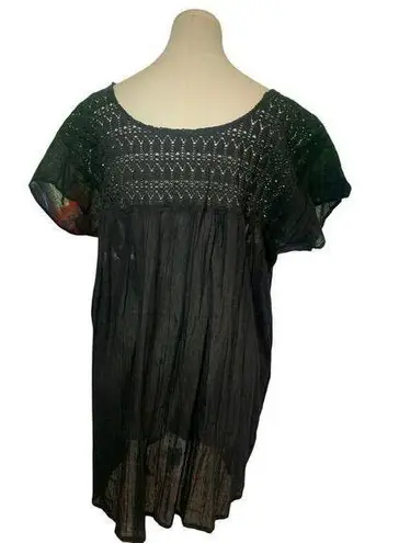 Women's El Interior Black Cotton Shirt