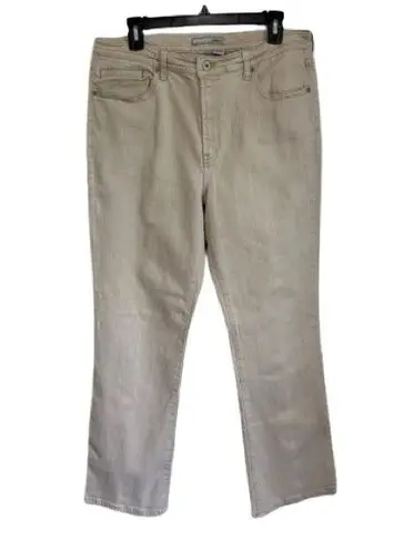 Chico's  Platinum Size 2 Regular Womens Jeans Khaki Tan