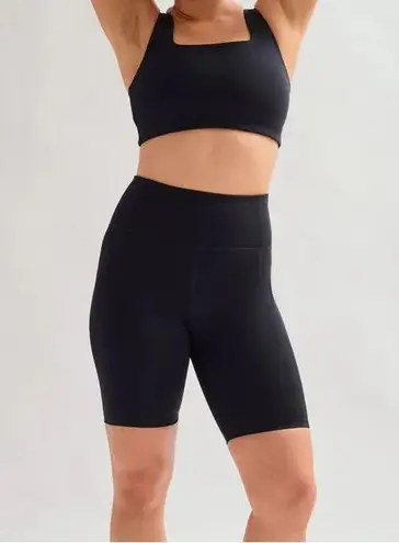 Girlfriend Collective Women’s High Waisted Bike Short - Black Sz XXS