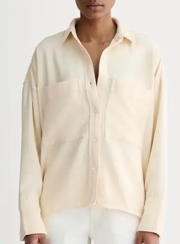 Everlane  The Boxy Overshirt Long Sleeve Button Down Shirt Buttersoft Large - Image 1