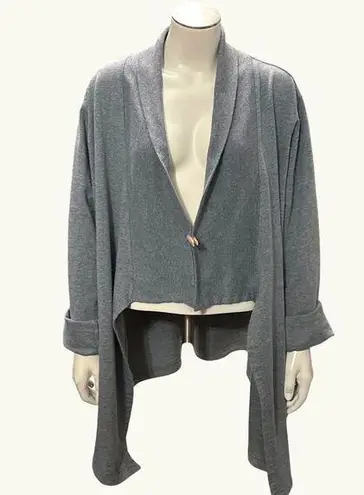 Trendy Chic Gray Open Front High Low Cardigan Size undefined