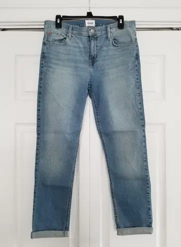 Hudson Jeans Hudson Natalie Midrise Slim Boyfriend Crop Honey Bee Blue Jeans WOMENS SIZE 28