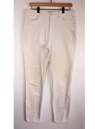 Paige Womens Jeans White Margot Skinny Denim High Rise Ankle Light Wash Size 31