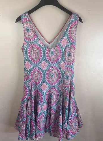 HD in Paris Anthropologie South Island Dress Knee Length Size 4 Boho Colorful