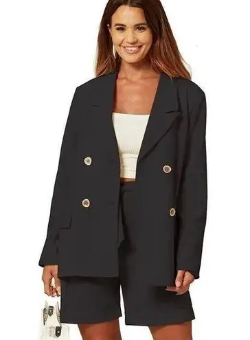 New Casual Blazers Oversized Open Front Blazer 2x Black Size XXL