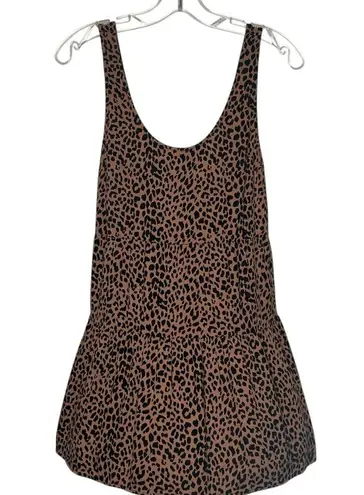 Saltwater Luxe Sz XS Noah Mini Dress Wild Cheetah Animal Print Sleeveless