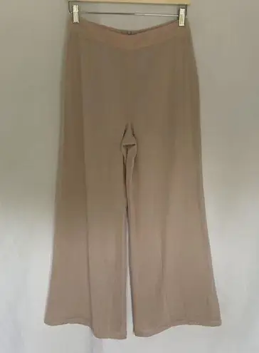 Ciera beige size 27 pants flowy wide leg style high waisted classic lightweight