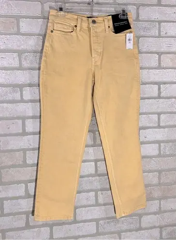 Banana Republic  NWT High Rise Straight Ankle Jeans in Pale Yellow Size 26P