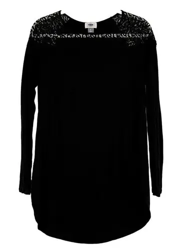 Old Navy  Tulip Hem Slide Slits Lace Top Medium - Image 1