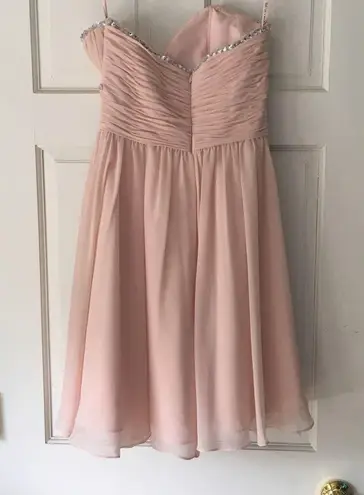 Mori Lee by Madeline Gardner Blush Dress Formal prom spring formal