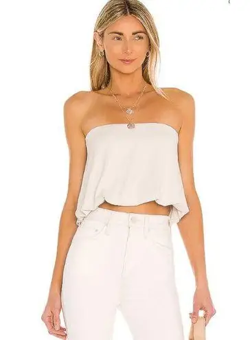 Susana Monaco NWT Blouson Crop Tube Top Black Size Small Party Vegas Glam Flirty