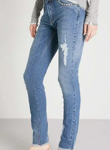Zadig & Voltaire Eva Stretch-denim Jeans In Bleu
